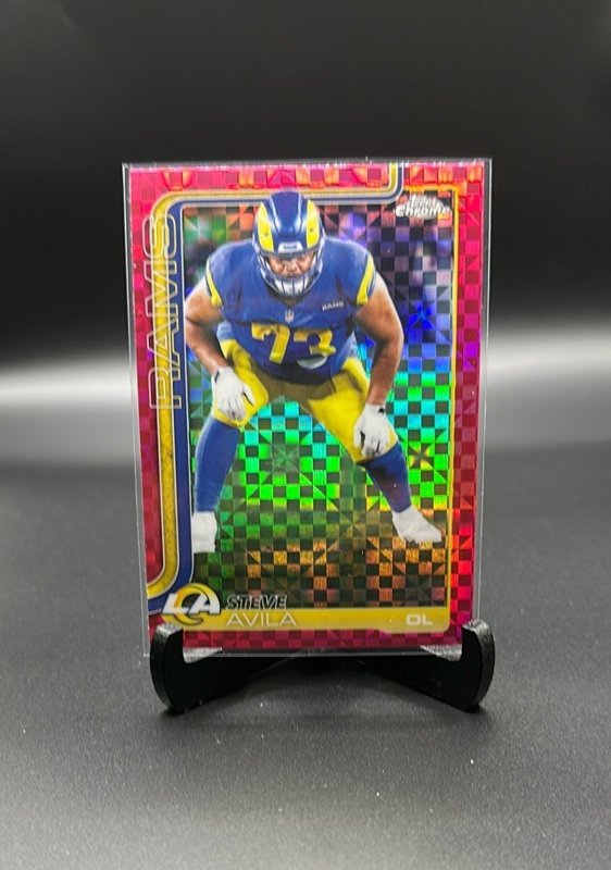 2025 Topps Chrome #170 Steve Avila Pink X-Fractor