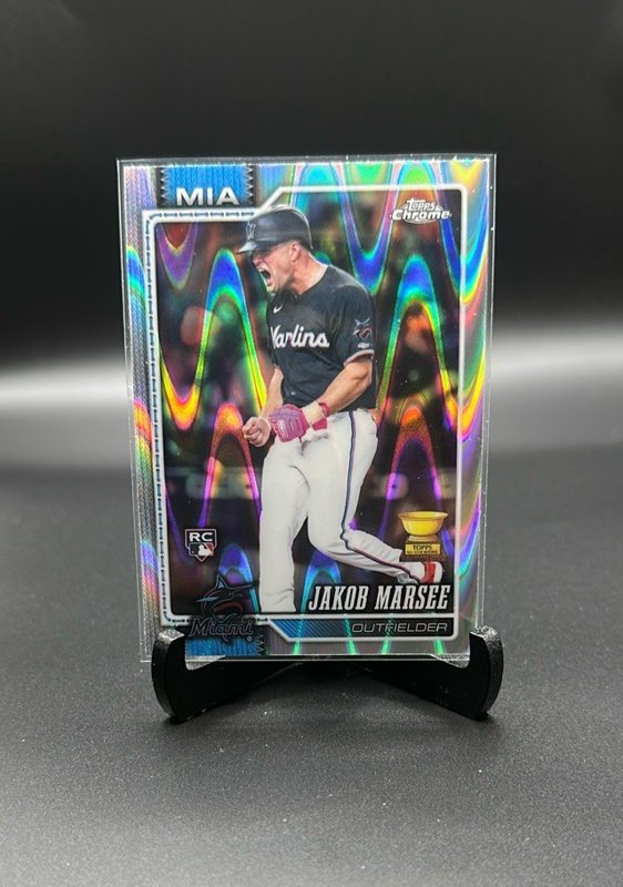 2026 Topps Chrome #261 Jakob Marsee Raywave Refractors