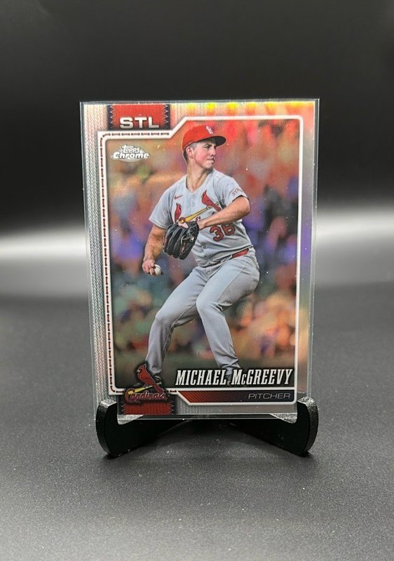 2026 Topps Chrome #90 Michael McGreevy Refractors