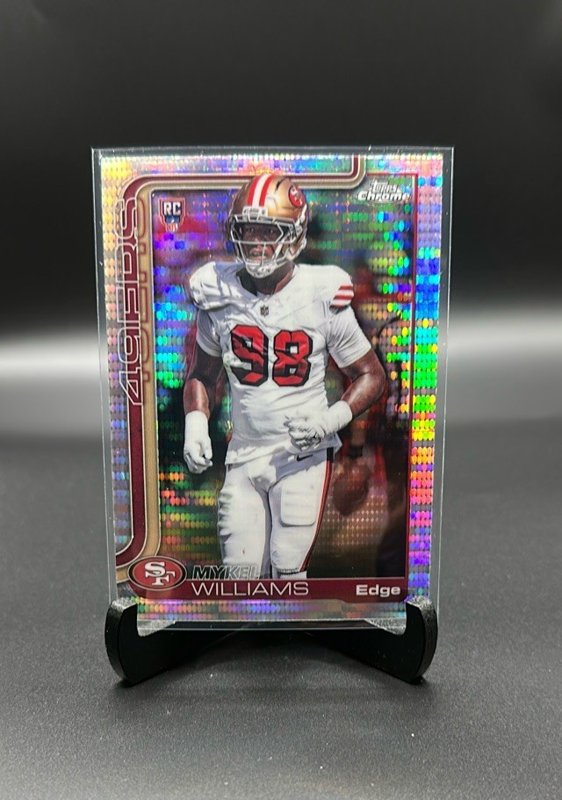 2025 Topps Chrome #352 Mykel Williams Pulsar Refractor