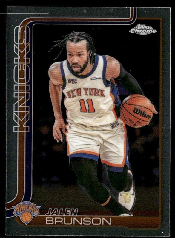 2025-26 Topps Chrome Update #20 Jalen Brunson