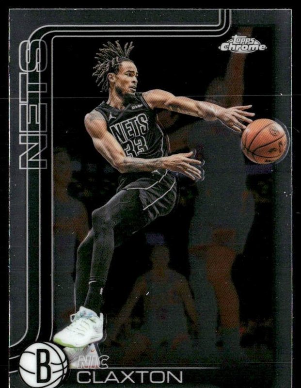 2025-26 Topps Chrome Update #123 Nic Claxton