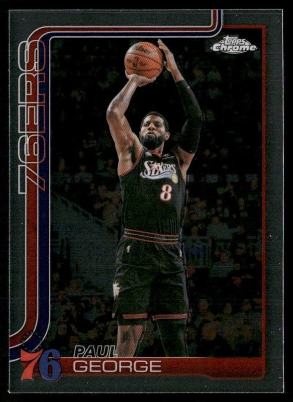 2025-26 Topps Chrome Update #77 Paul George