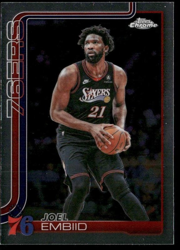 2025-26 Topps Chrome Update #42 Joel Embiid