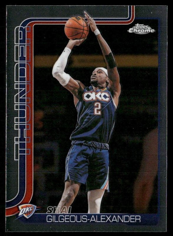 2025-26 Topps Chrome Update #10 Shai Gilgeous-Alexander