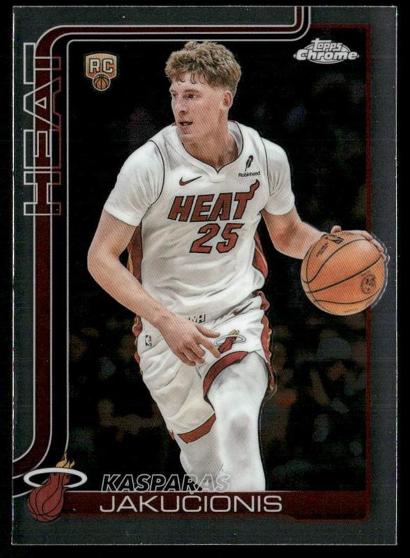 2025-26 Topps Chrome Update #170 Kasparas Jakučionis