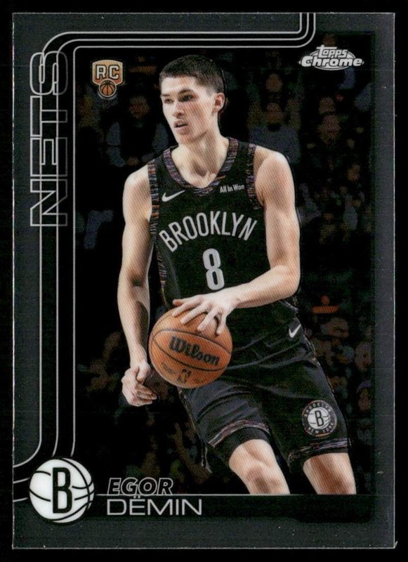 2025-26 Topps Chrome Update #158 Egor Dëmin