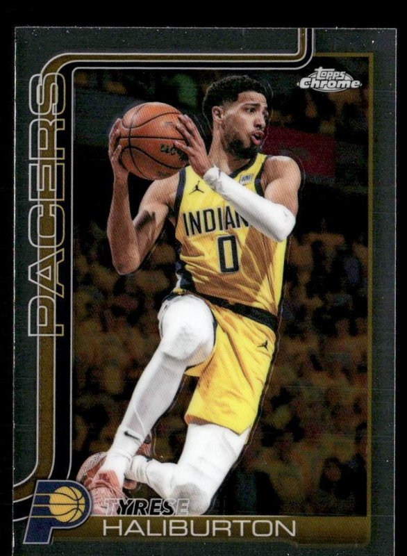 2025-26 Topps Chrome Update #18 Tyrese Haliburton