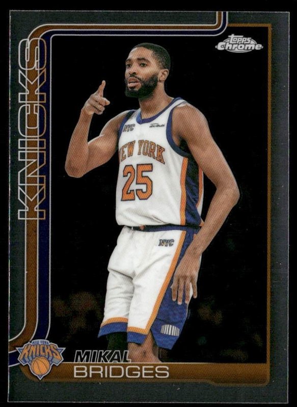 2025-26 Topps Chrome Update #60 Mikal Bridges