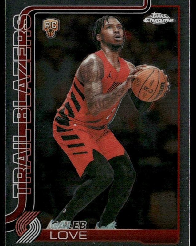 2025-26 Topps Chrome Update #198 Caleb Love