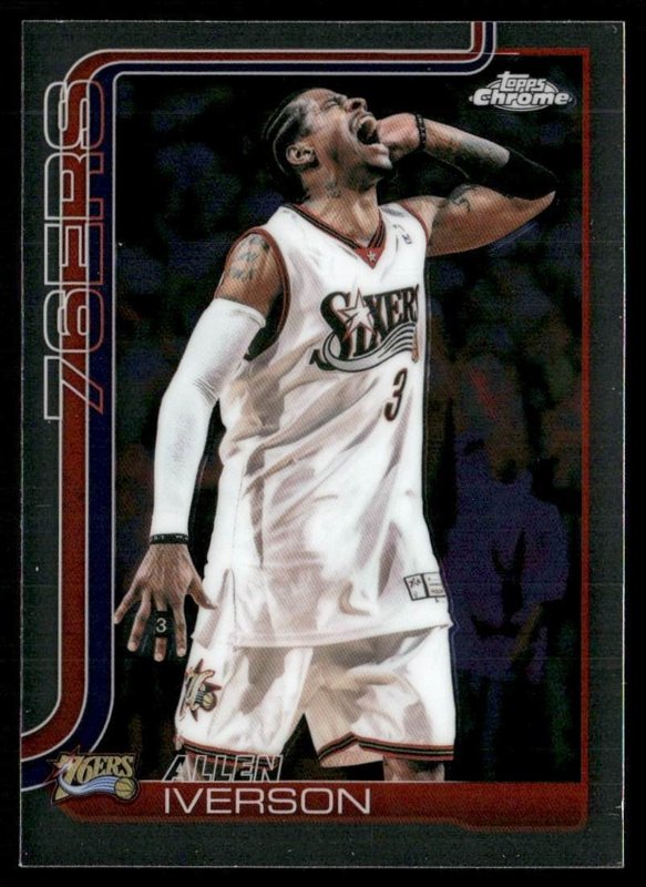 2025-26 Topps Chrome Update #145 Allen Iverson