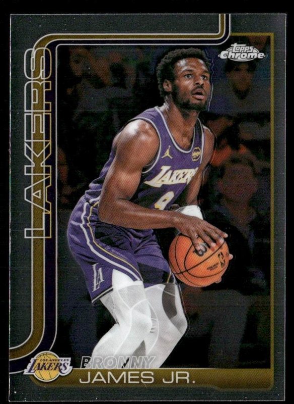 2025-26 Topps Chrome Update #103 Bronny James Jr.