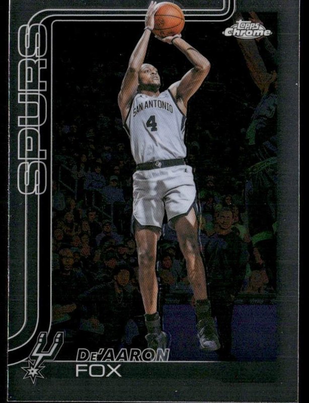 2025-26 Topps Chrome Update #30 De’Aaron Fox