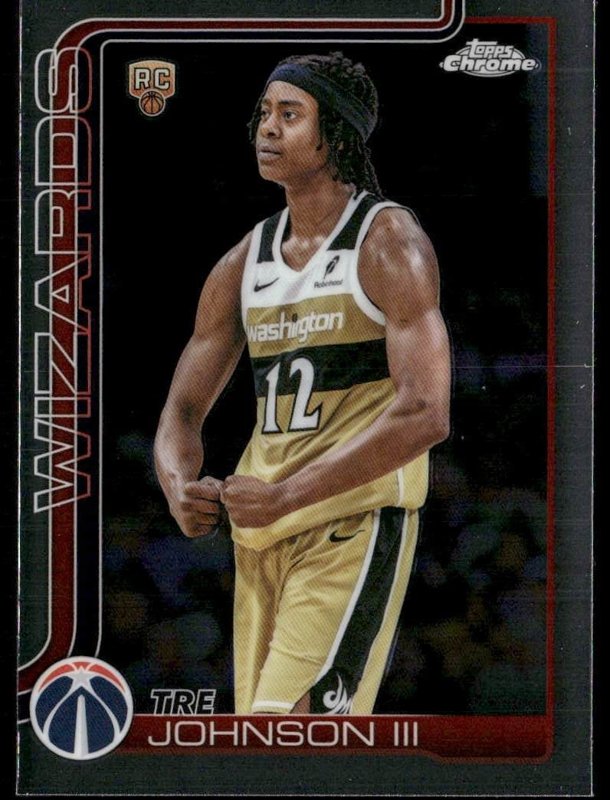 2025-26 Topps Chrome Update #156 Tre Johnson III