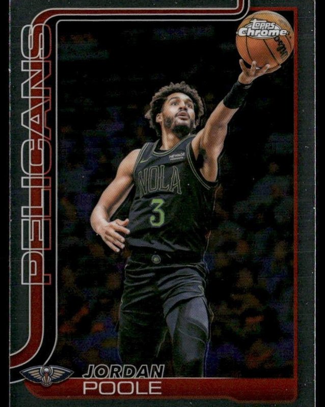 2025-26 Topps Chrome Update #81 Jordan Poole