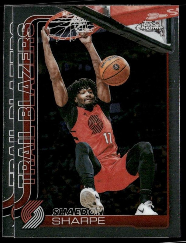 2025-26 Topps Chrome Update #106 Shaedon Sharpe