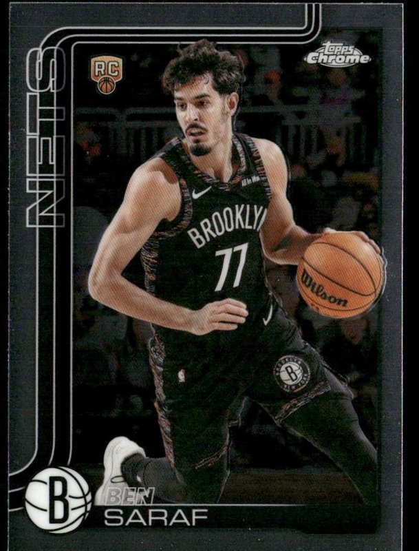 2025-26 Topps Chrome Update #176 Ben Saraf