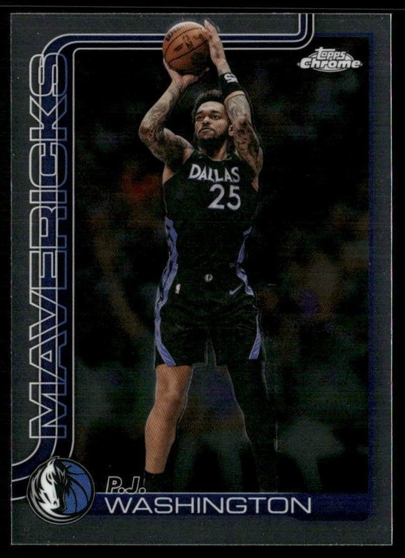 2025-26 Topps Chrome Update #122 P.J. Washington