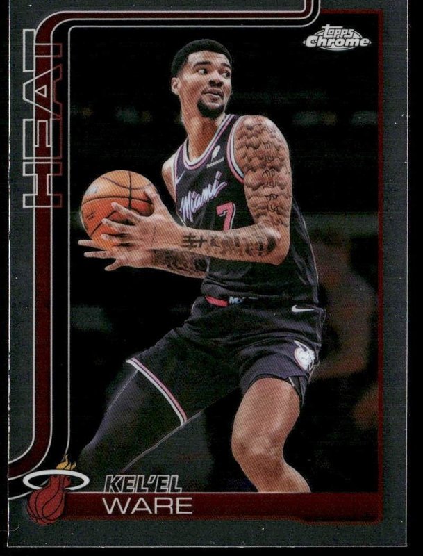 2025-26 Topps Chrome Update #112 Kel’el Ware Refractor