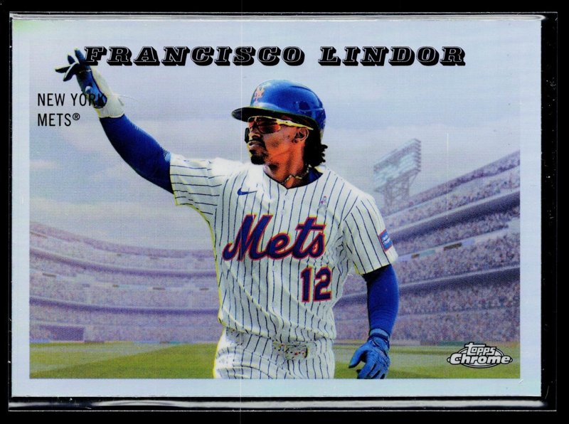 2025 Topps Chrome Platinum #55RS-3 Francisco Lindor 1955 Topps Rails and Sails