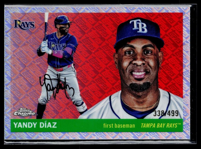 2025 Topps Chrome Platinum #180 Yandy Díaz Topps Refractors #/499