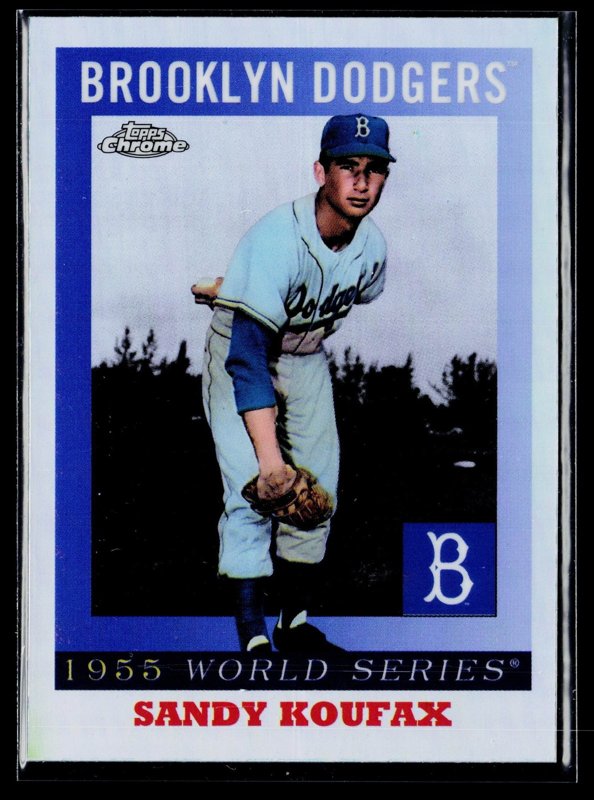 2025 Topps Chrome Platinum #55WS-6 Sandy Koufax 1955 World Series