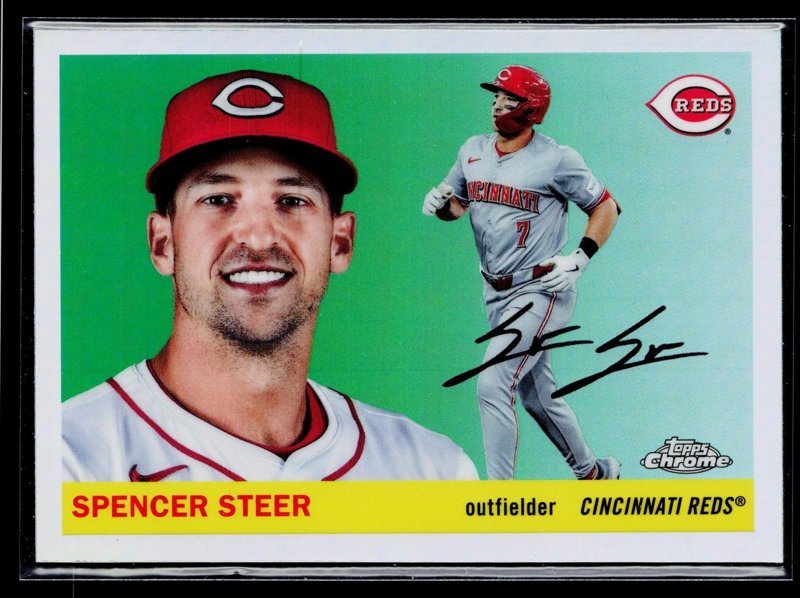 2025 Topps Chrome Platinum #47 Spencer Steer Refractors