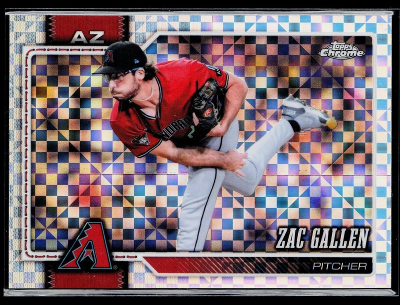 2026 Topps Chrome #158 Zac Gallen X-Fractors