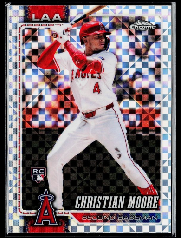2026 Topps Chrome #232 Christian Moore X-Fractors