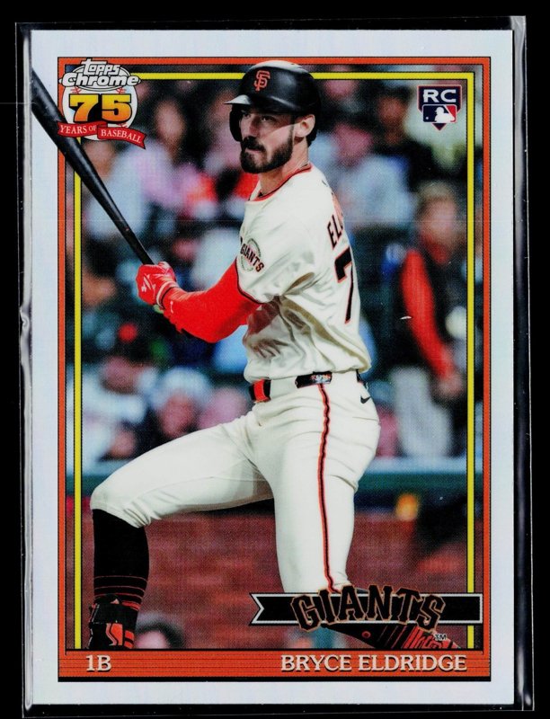 2026 Topps Chrome #91CB-30 Bryce Eldridge 1991 Topps Baseball 35th Anniversary