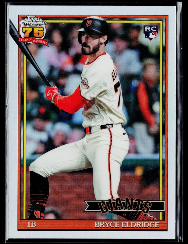 2026 Topps Chrome #91CB-30 Bryce Eldridge 1991 Topps Baseball 35th Anniversary