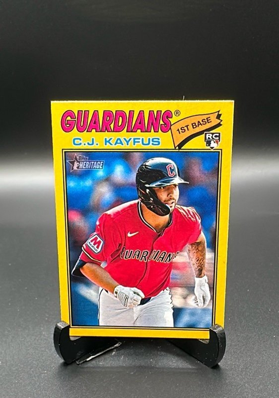 2026 Topps Heritage #364 C.J. Kayfus Dark Yellow