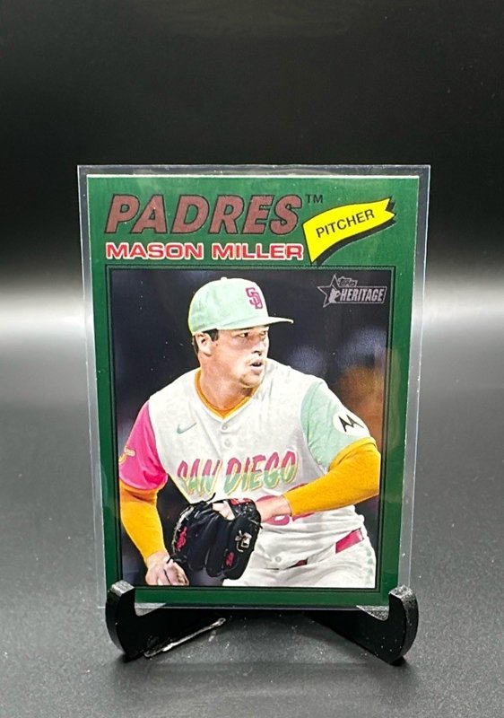 2026 Topps Heritage #65 Mason Miller Dark Green