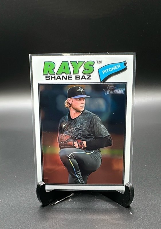 2026 Topps Heritage #348 Shane Baz Chrome Refractors