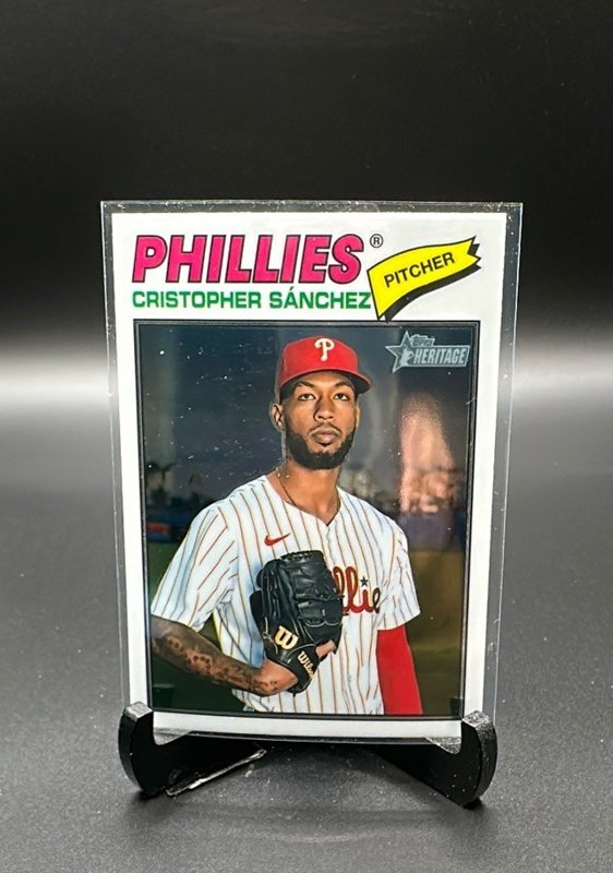 2026 Topps Heritage #110 Cristopher Sánchez Chrome