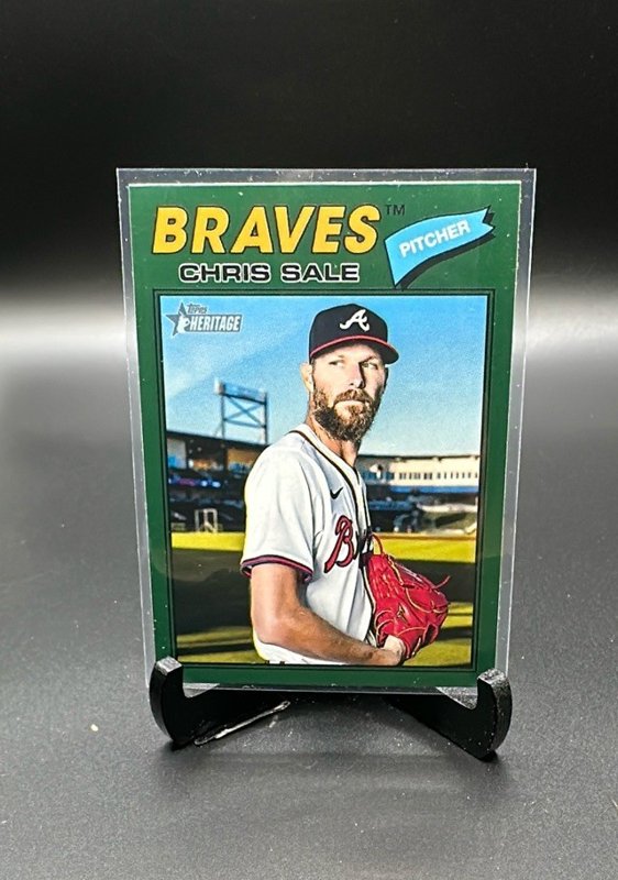 2026 Topps Heritage #278 Chris Sale Dark Green