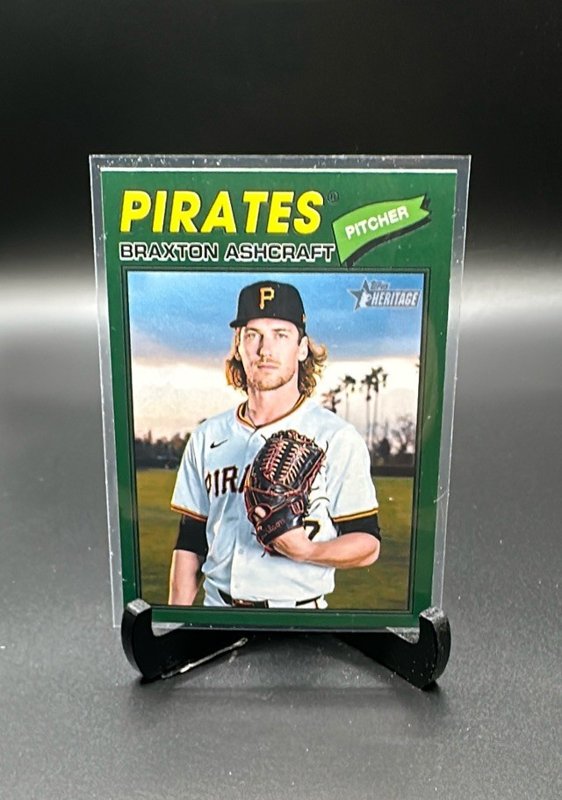 2026 Topps Heritage #134 Braxton Ashcraft Dark Green