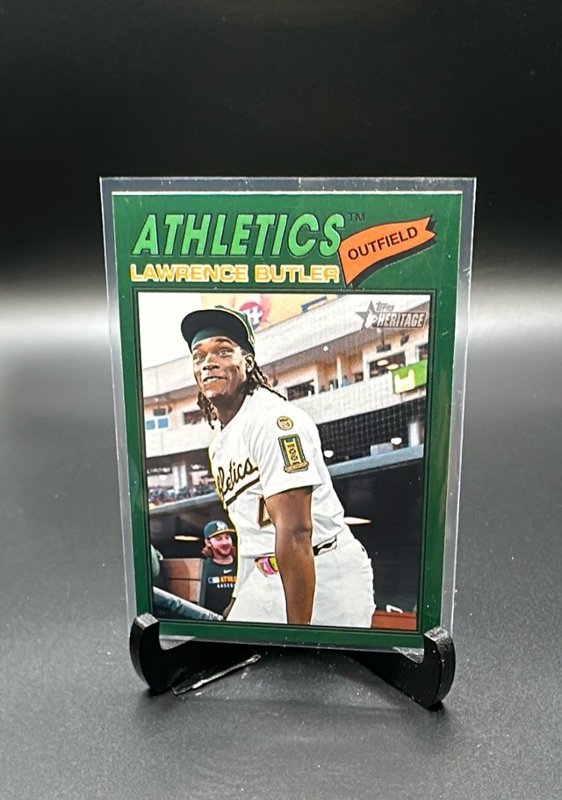 2026 Topps Heritage #94 Lawrence Butler Dark Green