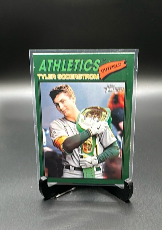 2026 Topps Heritage #101 Tyler Soderstrom Dark Green