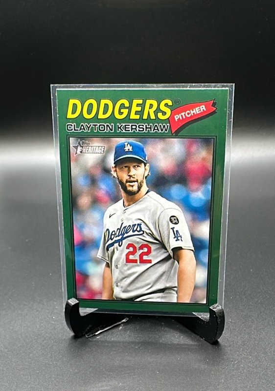 2026 Topps Heritage #190 Clayton Kershaw Dark Green