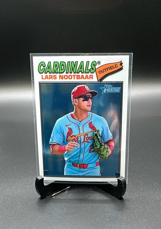 2026 Topps Heritage #198 Lars Nootbaar Chrome