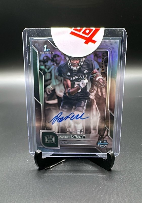 2025 Bowman University Chrome Pofele Ashlock Prospect Autographs Refractor #/299