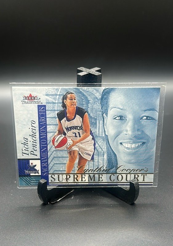 2001 Fleer Tradition WNBA #9 SC Ticha Penicheiro Cynthia Cooper's Supreme Court
