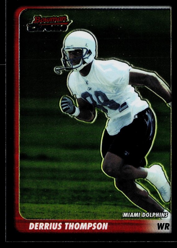 2003 Bowman Chrome #86 Derrius Thompson