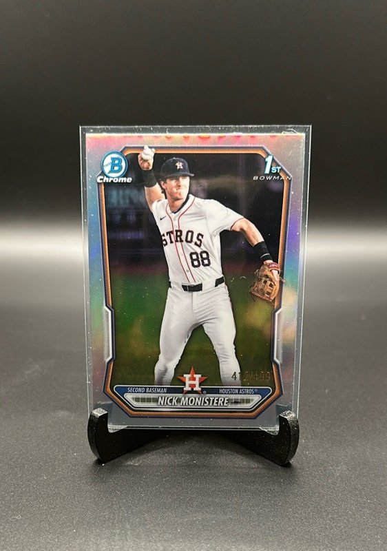 2026 Bowman #BCP-103 Nick Monistere Chrome Prospects Refractor #/499