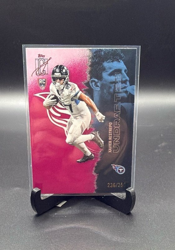 2025 Topps Signature Class #159 Xavier Restrepo Chrome Magenta Refractor #/250