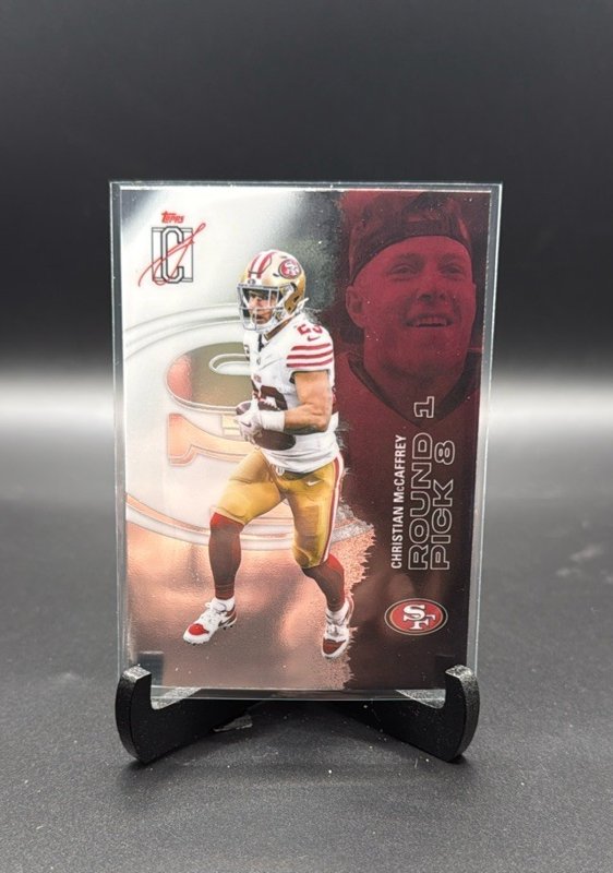 2025 Topps Signature Class #49 Christian McCaffrey Chrome