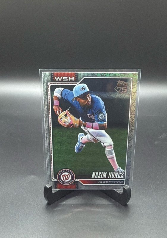 2026 Topps #645 Nasim Nuñez 75 Years of Topps #/75