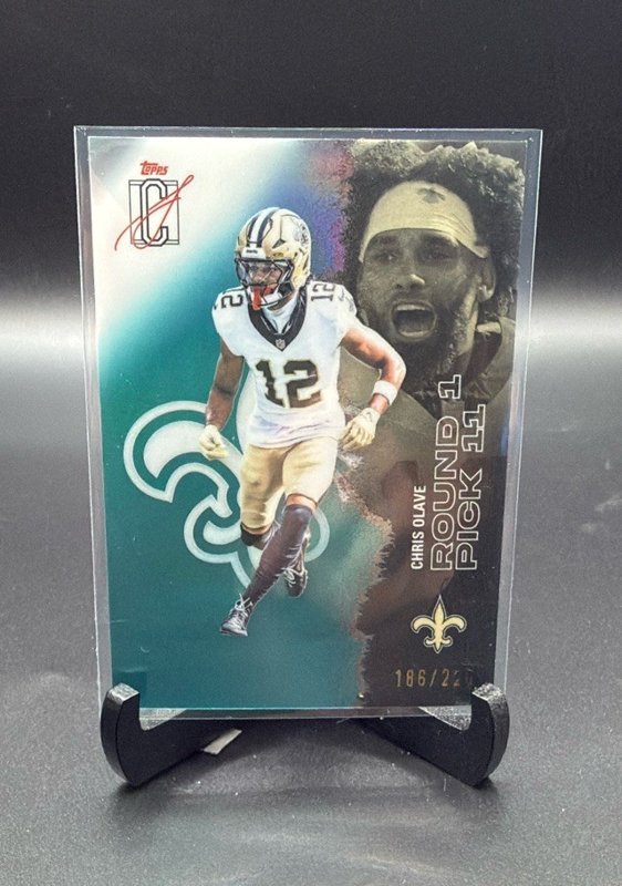 2025 Topps Signature Class #39 Chris Olave Teal #/225