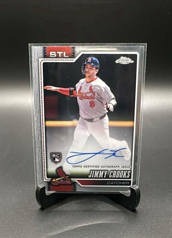 Topps Chrome 2026 Jimmy Crooks RC Cardinals Auto Rookie Autographs RA-JCR